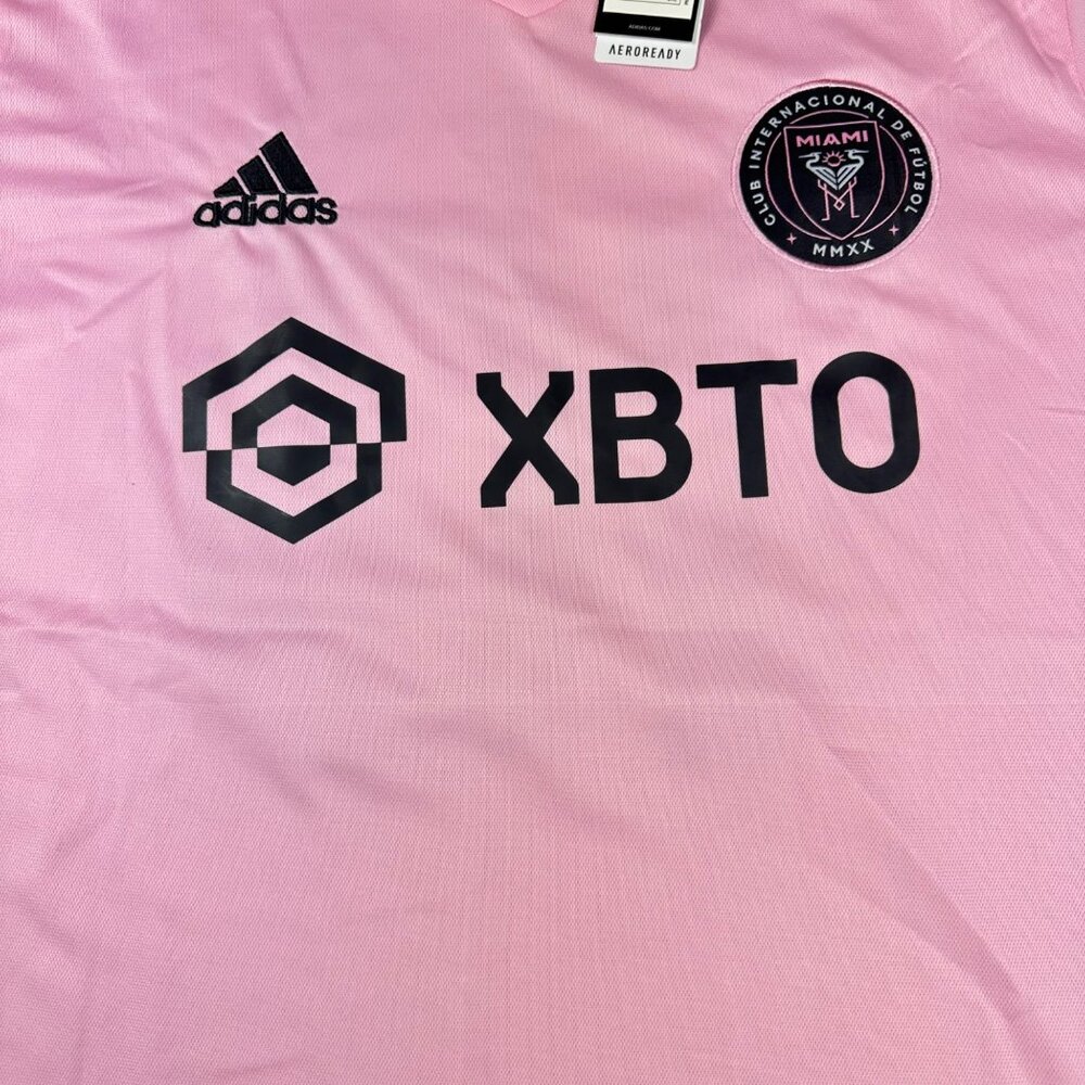Men’s Adidas Inter Miami CF 22/23 Home Jersey Pink Soccer Size XL IB5026 - Picture 9 of 13